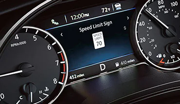 2023 Nissan Maxima traffic sign recognition