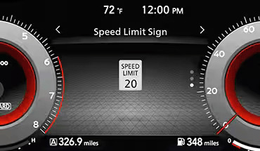 2023 Nissan Rogue traffic sign recognition