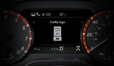 2023 Nissan Titan traffic sign recognition